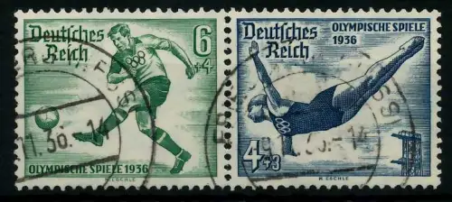 D-REICH ZUSAMMENDRUCK Nr W105 gestempelt WAAGR PAAR 7A3AAE