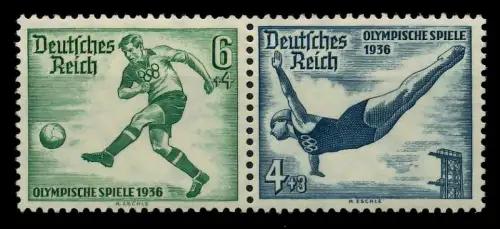 D-REICH ZUSAMMENDRUCK Nr W105 postfrisch WAAGR PAAR 7A3ABE