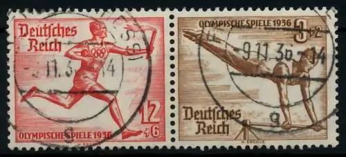 D-REICH ZUSAMMENDRUCK Nr W109 gestempelt WAAGR PAAR 7A3B2E