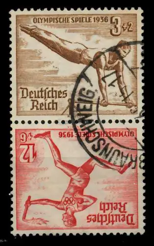 D-REICH ZUSAMMENDRUCK Nr SK28 gestempelt SENKR PAAR 7A3B72
