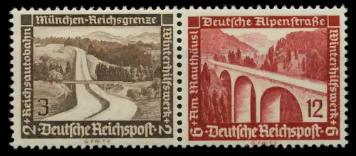 D-REICH ZUSAMMENDRUCK Nr W115 postfrisch WAAGR PAAR 7A3BBA