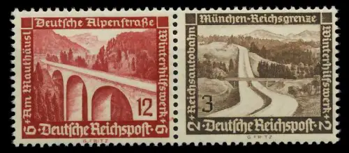 D-REICH ZUSAMMENDRUCK Nr W117 postfrisch WAAGR PAAR 7A3BCA