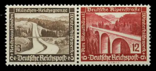 D-REICH ZUSAMMENDRUCK Nr W115 postfrisch WAAGR PAAR 7A3BCE