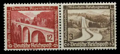 D-REICH ZUSAMMENDRUCK Nr W117 postfrisch WAAGR PAAR 7A3BDA