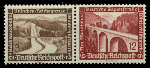 D-REICH ZUSAMMENDRUCK Nr W115 postfrisch WAAGR PAAR 7A3BF6