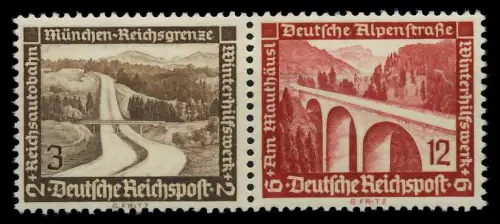 D-REICH ZUSAMMENDRUCK Nr W115 postfrisch WAAGR PAAR 7A3BFE