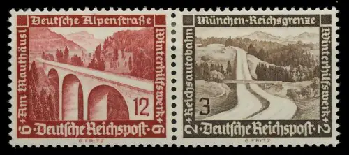 D-REICH ZUSAMMENDRUCK Nr W117 ungebraucht WAAGR PAAR 7A3D0A