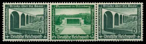 D-REICH ZUSAMMENDRUCK Nr W122 postfrisch 3ER STR 7A3D22