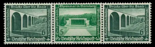 D-REICH ZUSAMMENDRUCK Nr W122 postfrisch 3ER STR 7A3D26