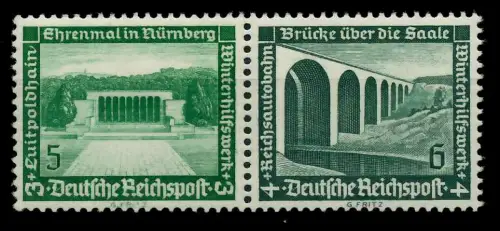 D-REICH ZUSAMMENDRUCK Nr W119 postfrisch WAAGR PAAR 7A3D42