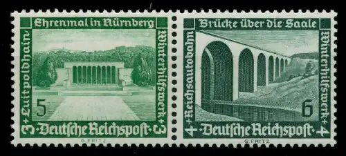 D-REICH ZUSAMMENDRUCK Nr W119 postfrisch WAAGR PAAR 7A3D5A