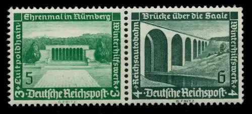 D-REICH ZUSAMMENDRUCK Nr W119 postfrisch WAAGR PAAR 7A3D66