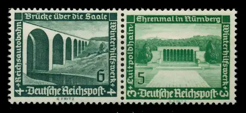 D-REICH ZUSAMMENDRUCK Nr W121 postfrisch WAAGR PAAR 7A3D8E