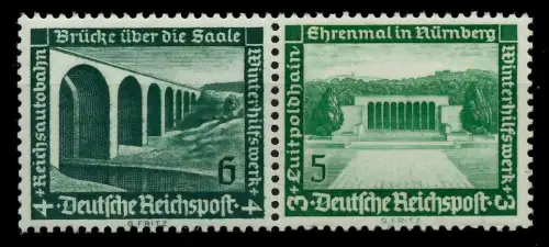 D-REICH ZUSAMMENDRUCK Nr W121 postfrisch WAAGR PAAR 7A3DDA