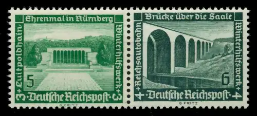 D-REICH ZUSAMMENDRUCK Nr W119 postfrisch WAAGR PAAR 7A3DEA