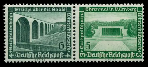 D-REICH ZUSAMMENDRUCK Nr W121 postfrisch WAAGR PAAR 7A3DF6