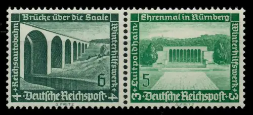 D-REICH ZUSAMMENDRUCK Nr W121 postfrisch WAAGR PAAR 7A3DFE