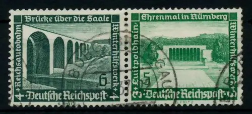 D-REICH ZUSAMMENDRUCK Nr W121 gestempelt WAAGR PAAR 7A3E0E