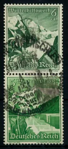 D-REICH ZUSAMMENDRUCK Nr S247 gestempelt SENKR PAAR 7A3FAA
