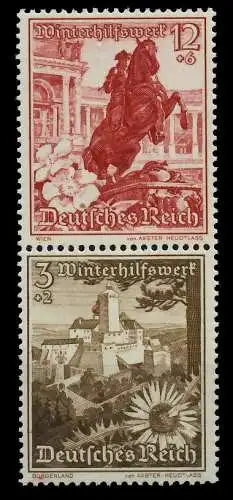 D-REICH ZUSAMMENDRUCK Nr S249 postfrisch SENKR PAAR 7A3FE2