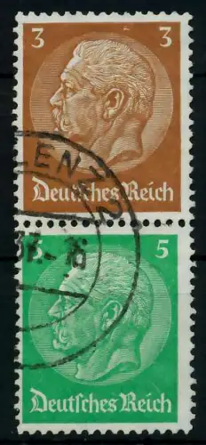 D-REICH ZUSAMMENDRUCK Nr S127 gestempelt SENKR PAAR 7A404A