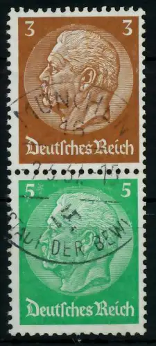 D-REICH ZUSAMMENDRUCK Nr S127 gestempelt SENKR PAAR 7A4052