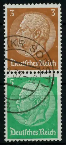 D-REICH ZUSAMMENDRUCK Nr S127 gestempelt SENKR PAAR 7A4072