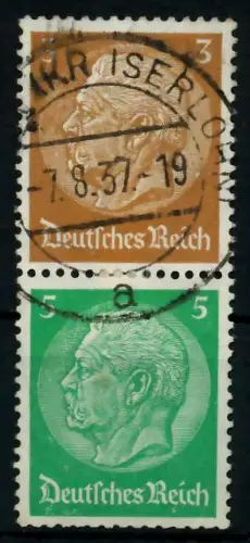 D-REICH ZUSAMMENDRUCK Nr S127 gestempelt SENKR PAAR 7A4096