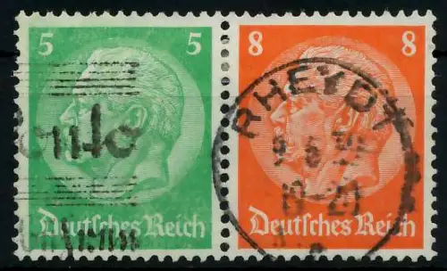 D-REICH ZUSAMMENDRUCK Nr W70 gestempelt WAAGR PAAR 7A4202