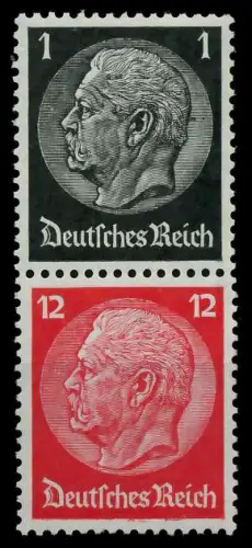 D-REICH ZUSAMMENDRUCK Nr S147 ungebraucht SENKR PAAR 7A421E