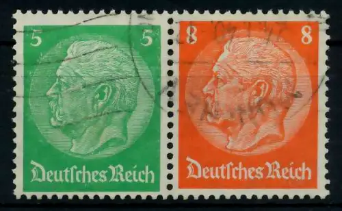 D-REICH ZUSAMMENDRUCK Nr W70 gestempelt WAAGR PAAR 7A4242