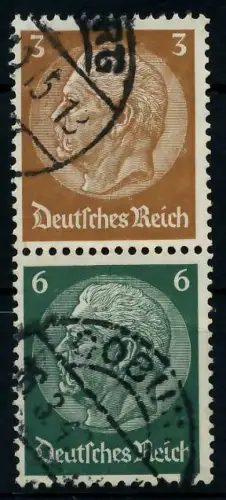 D-REICH ZUSAMMENDRUCK Nr S151 gestempelt SENKR PAAR 7A629A