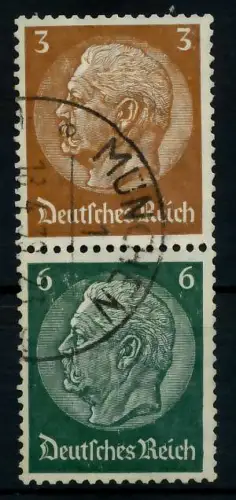 D-REICH ZUSAMMENDRUCK Nr S151 gestempelt SENKR PAAR 7A62A6