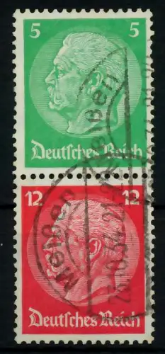 D-REICH ZUSAMMENDRUCK Nr S106 gestempelt SENKR PAAR 7A631E