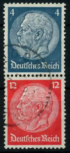 D-REICH ZUSAMMENDRUCK Nr S163 gestempelt SENKR PAAR 7A635A