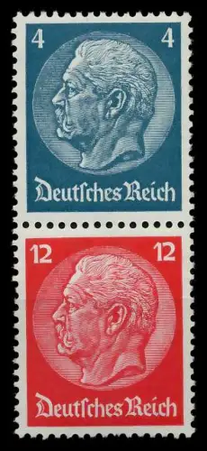 D-REICH ZUSAMMENDRUCK Nr S163 postfrisch SENKR PAAR 7A639A