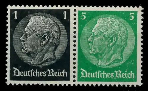 D-REICH ZUSAMMENDRUCK Nr W71 postfrisch WAAGR PAAR 7A646A