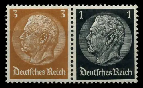 D-REICH ZUSAMMENDRUCK Nr W77 postfrisch WAAGR PAAR 7A655A