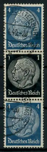 D-REICH ZUSAMMENDRUCK Nr S172 gestempelt 3ER STR 7A6676