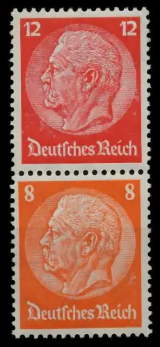 D-REICH ZUSAMMENDRUCK Nr S199 postfrisch SENKR PAAR 7A67AE