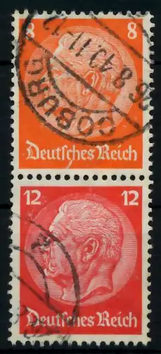 D-REICH ZUSAMMENDRUCK Nr S201 gestempelt SENKR PAAR 7A67F6