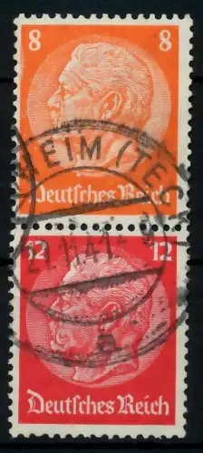 D-REICH ZUSAMMENDRUCK Nr S201 zentrisch gestempelt SENKR PAA 7A6802