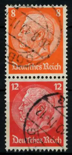 D-REICH ZUSAMMENDRUCK Nr S201 gestempelt SENKR PAAR 7A684A