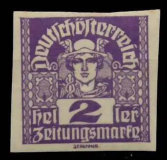 ÖSTERREICH 1920 21 ZEITUNGSMARKEN Nr 293x postfrisch 7A889A