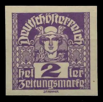 ÖSTERREICH 1920 21 ZEITUNGSMARKEN Nr 293x postfrisch 7A88AA