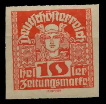 ÖSTERREICH 1920 21 ZEITUNGSMARKEN Nr 299x postfrisch 7A88D2