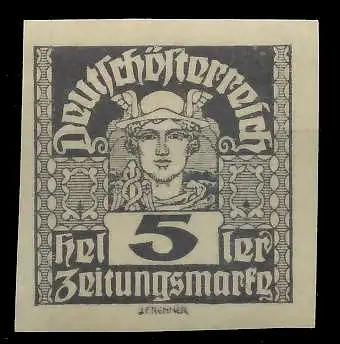 ÖSTERREICH 1920 21 ZEITUNGSMARKEN Nr 295x postfrisch 7A88DA
