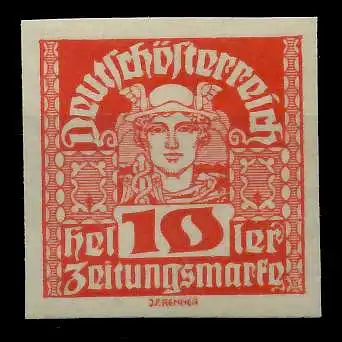 ÖSTERREICH 1920 21 ZEITUNGSMARKEN Nr 299x postfrisch 7A88DE