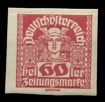 ÖSTERREICH 1920 21 ZEITUNGSMARKEN Nr 306x postfrisch 7A8926