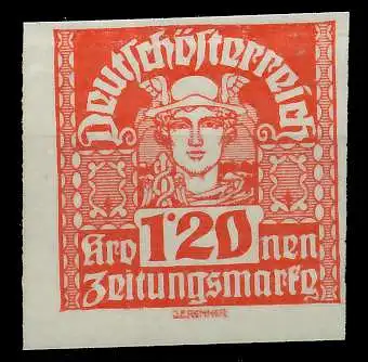 ÖSTERREICH 1920 21 ZEITUNGSMARKEN Nr 309x postfrisch 7A8972